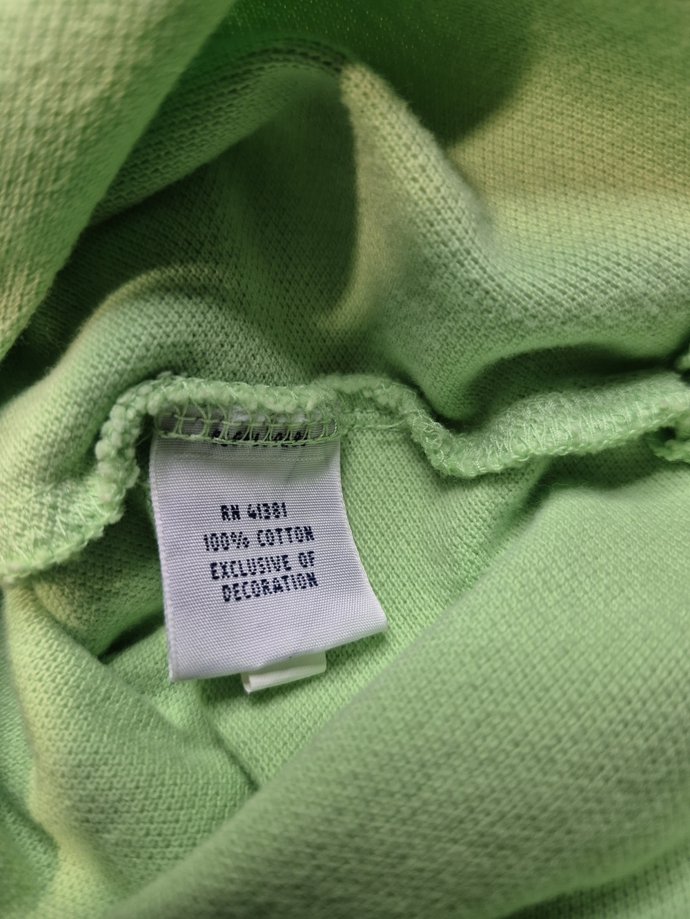 Ralph Lauren Polo Shirt in Lime Green with Purple Pony 4364/7 - Picture 4 of 6